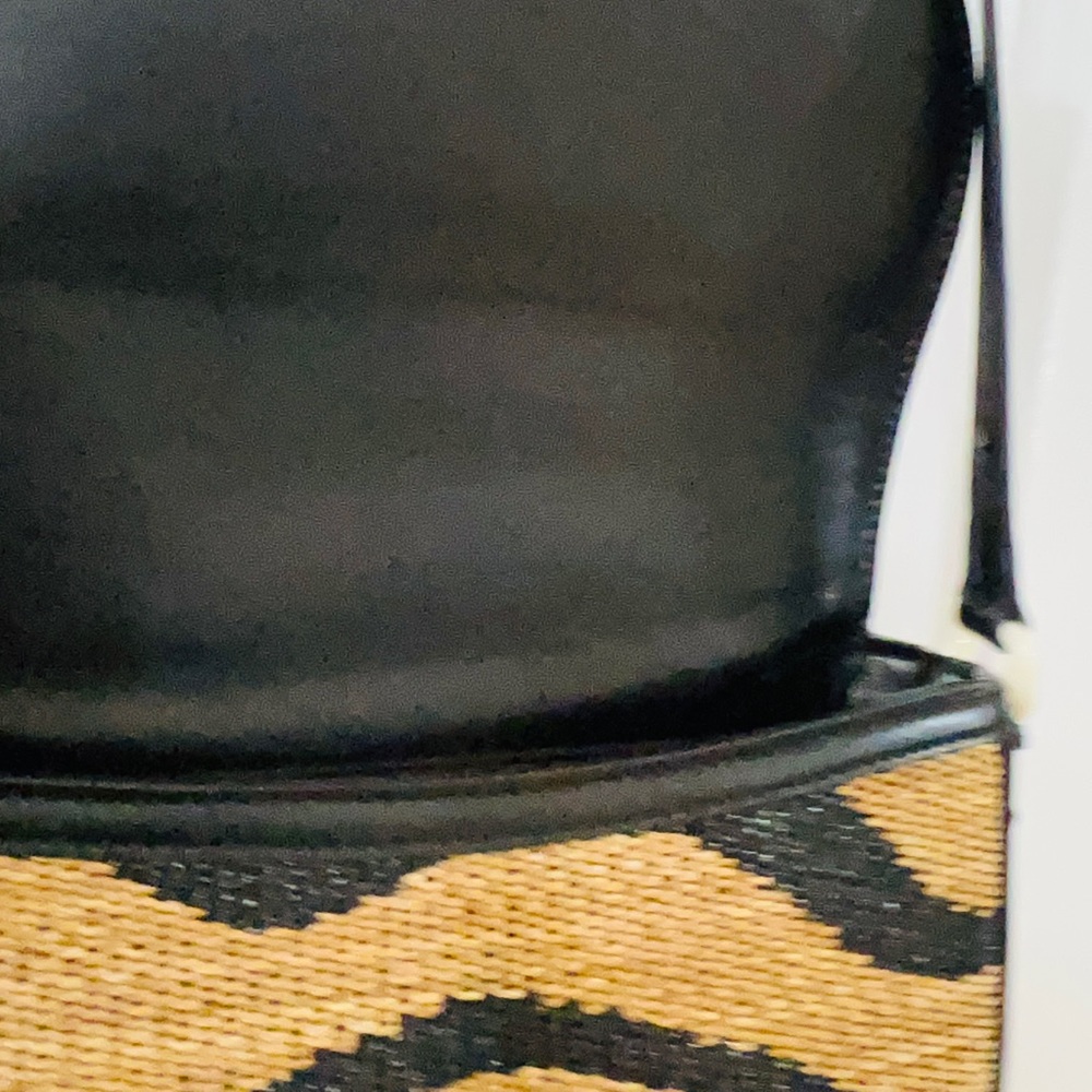 Stella McCartney Frayme Medium Raffia Saddle Bag-Rare Find - Picture 5 of 12